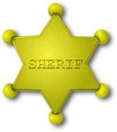 Sheriff Gold Star Emblem