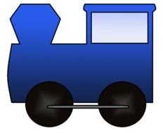 Blue Train Clip Art N3