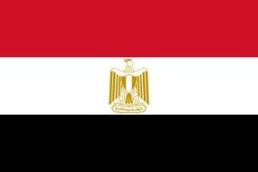 Egypt Flag Symbol drawing