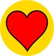 Double Heart Clip Art N12