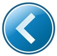 blue enable button on black background