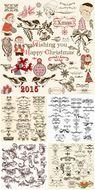 Clip art of Christmas drawings