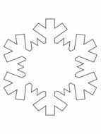 white snowflake on a white background