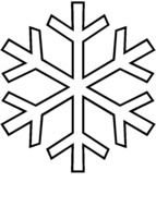 Snowflake Stencil Template drawing