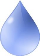 Shining water drop clipart