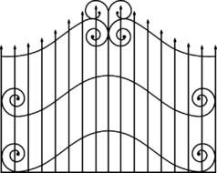 forged gate as illustration