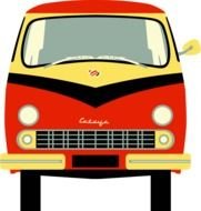 drawing of the front of the car