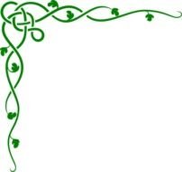 Solid Green Vine Clip Art
