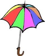 Umbrella Parasol Sunshade Abstract Cover Rain Green Weather