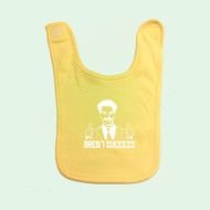 Clip art of yellow baby bib