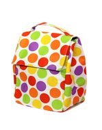 Orange Polka Insulated Lunch Bag drawing