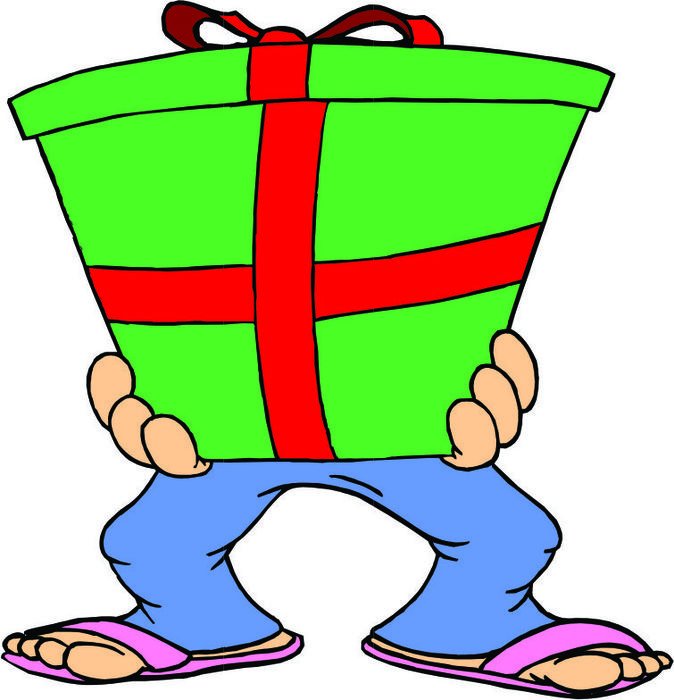 Christmas With Presents Cartoon