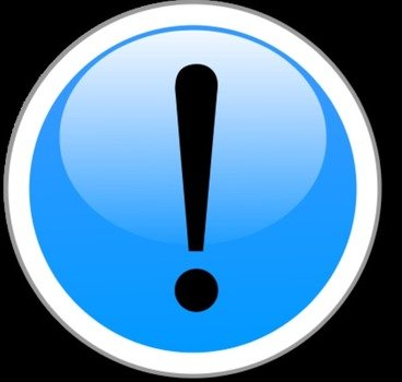 Exclamation Mark Alert In A Glossy And Shiny Circle Vector Clip Art