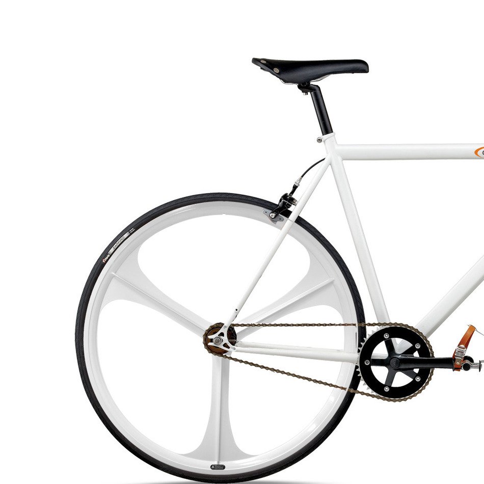 White Fixie Bike drawing free image download