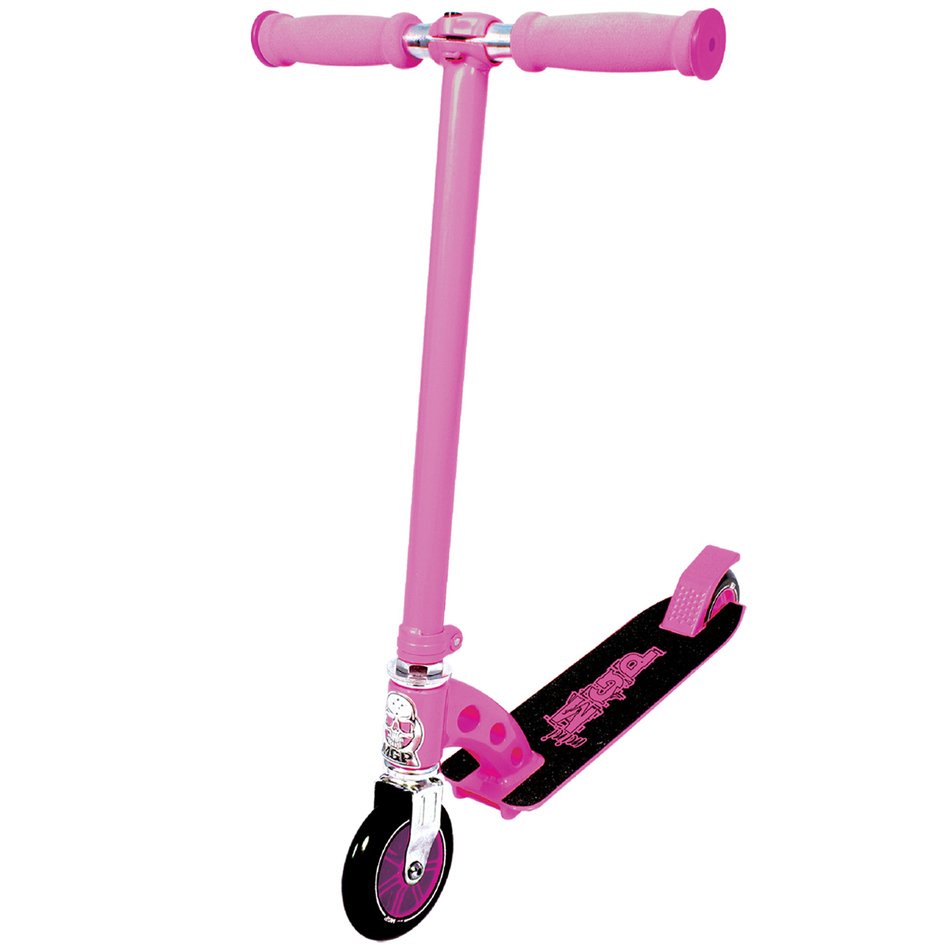 pink kid’s push scooter