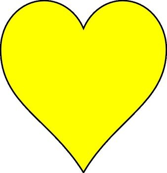 Yellow Heart Clip Art N11