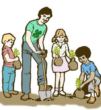 Tree Planting Clip Art N4