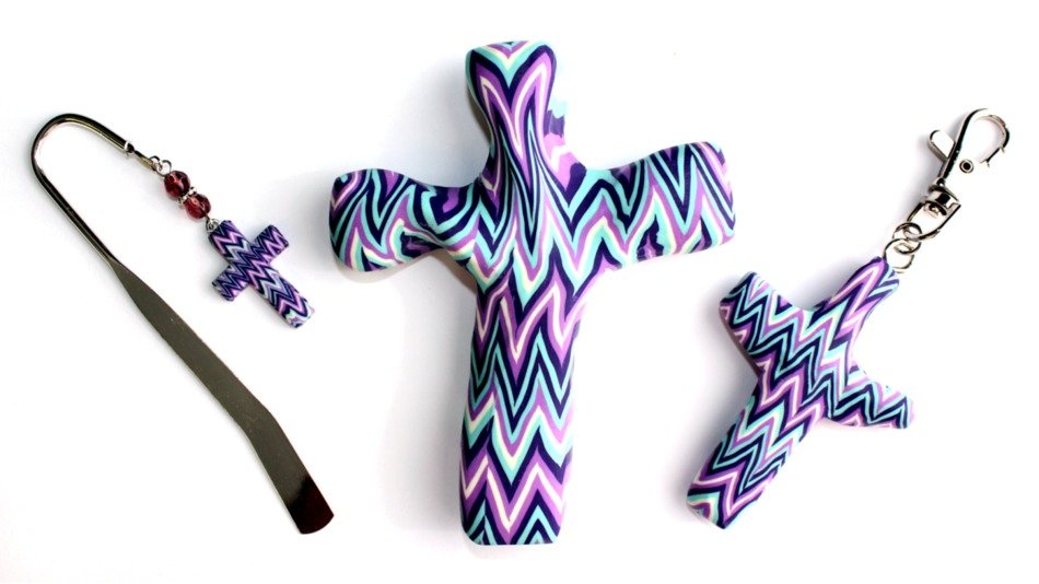 abstract crosses as decorations