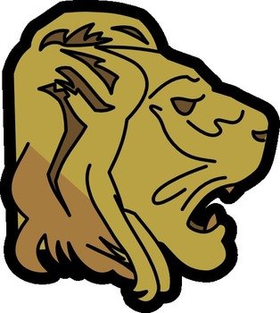 Lion Head Clip Art N11