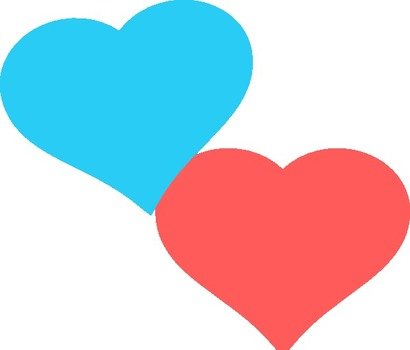 Two Hearts Clip Art N9