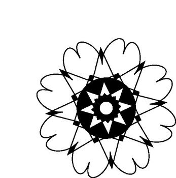 Flower Outline Clip Art N5