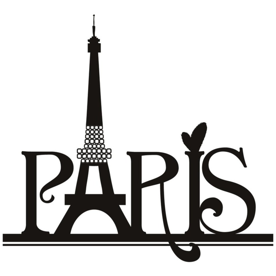 Eiffel Tower Clip Art Words N2