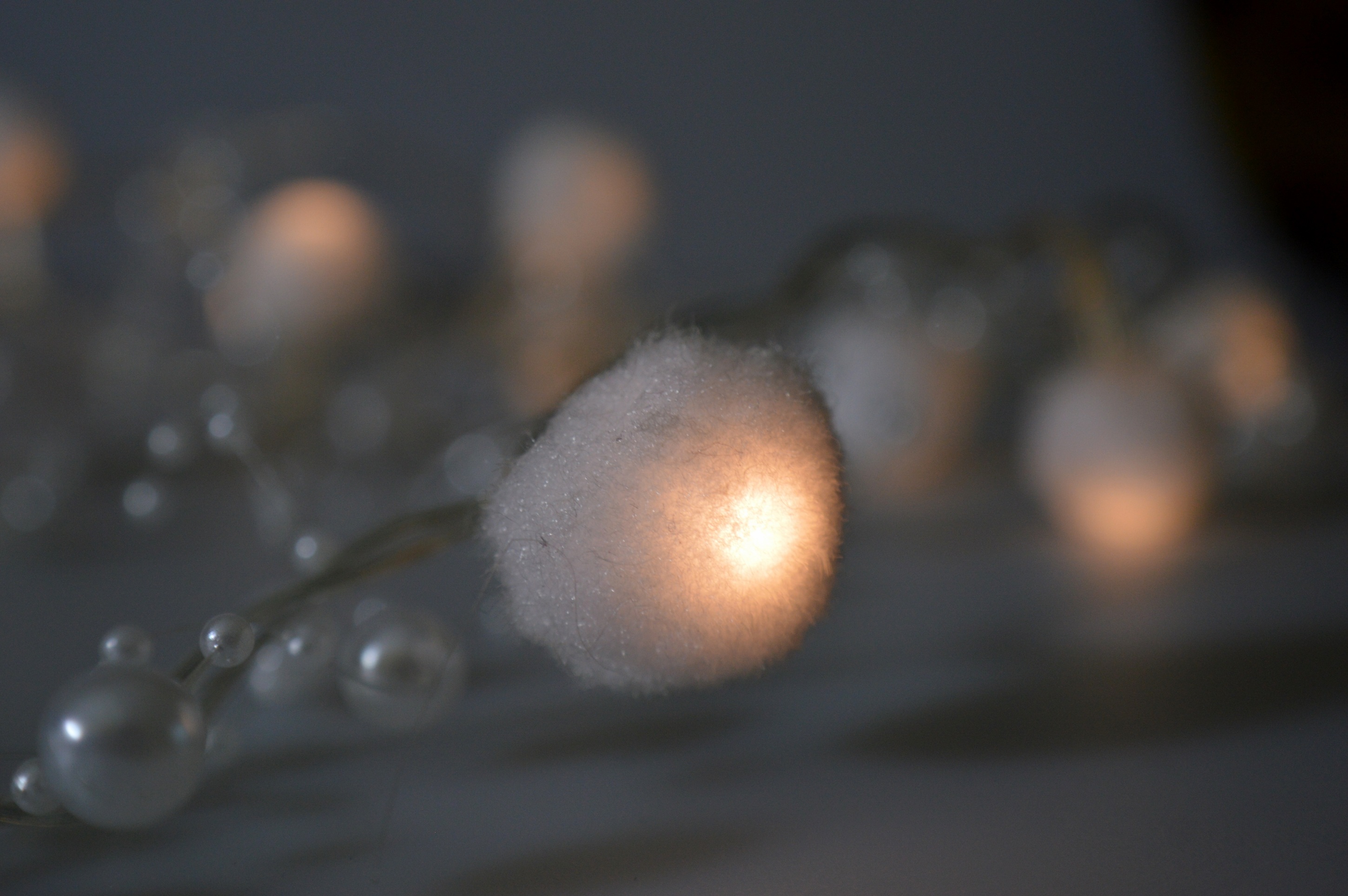 Grey background with illuminated balls free image download