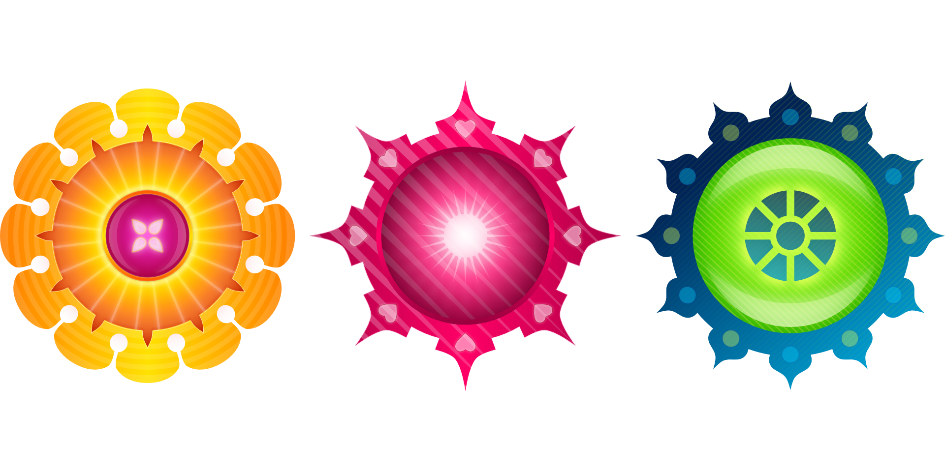Circles round pattern shapes free image download