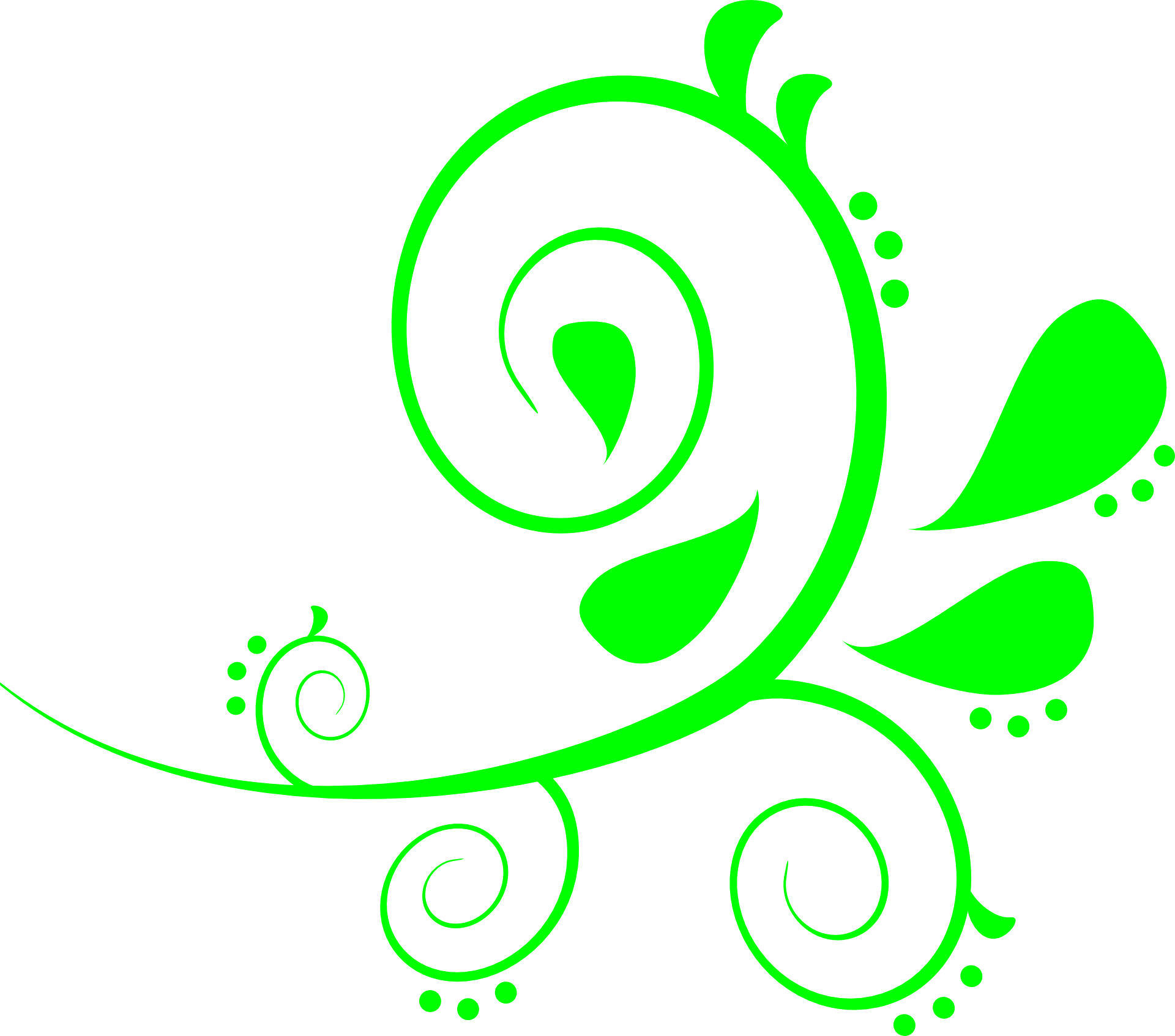 Paisley floral green pattern free image download