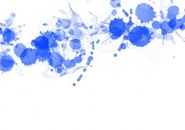 white background with blue blotches