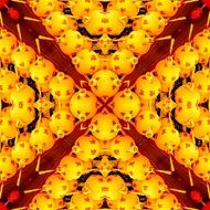 background with yellow balls