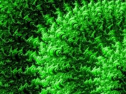 green abstract fractal background