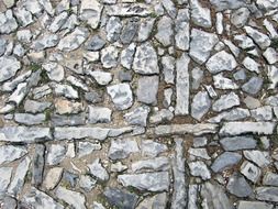 patch stones paving cross