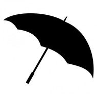 umbrella brolly black silhouette