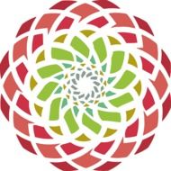 abstract floral shape pattern