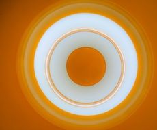 orange circle abstract design