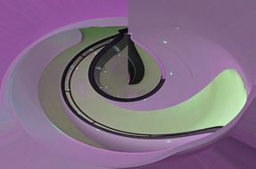stairs abstract purple violet