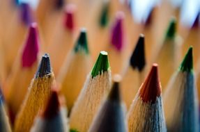 background with rainbow crayons