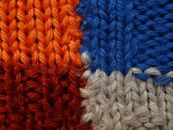 colorful weaving of wool