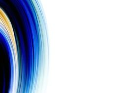 White background with abstract blue curving lines