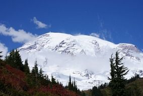 mount rainier mountain snow