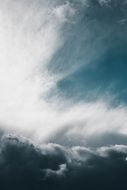 sky clouds wind storm wallpaper