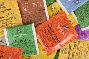abstract background tea bag
