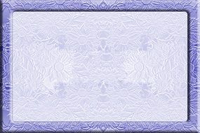 floral violet purple blue frame