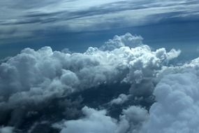 clouds above sky cloudy