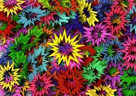designed colorful stars background