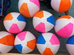 background balls pool party colors