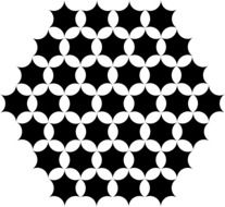 circles intersections hexagons