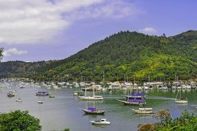 water boats landscape litoral