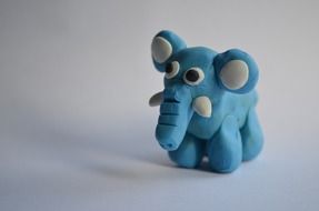 elephant plasticine model animal